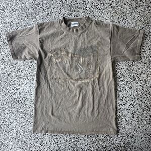 Danaggers Wildlife Encounters Wolves T-Shirt Mens Medium Made in USA Brown VTG